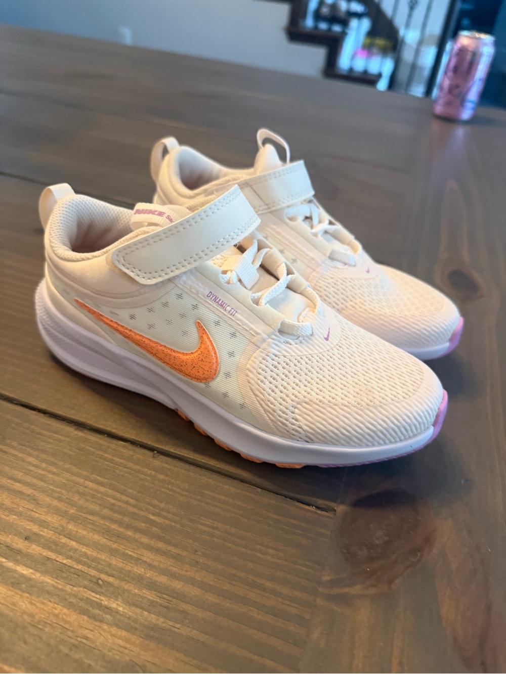 *never worn* Girls Nike White & Orange Athletic Shoes